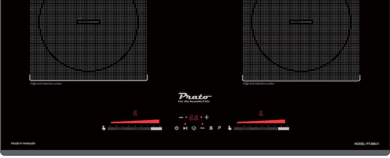 Về thiết kế của bếp từ âm Prato PT-669.I1