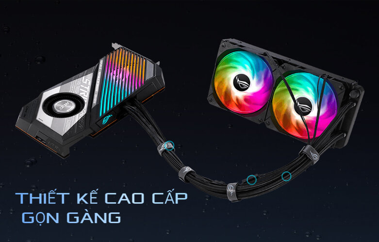 VGA ASUS ROG Strix LC Radeon™ RX 6900 XT | Thiết kế cao cấp gọn gàng