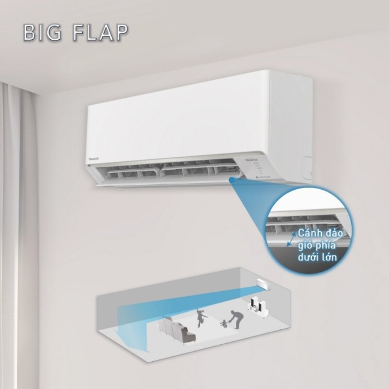 Điều hòa Panasonic inverter 9000 btu 1 chiều CU/CS-PU9AKH-8 chế độ làm mát