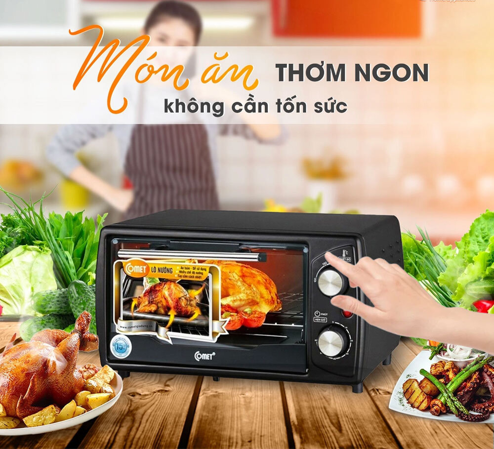 Lò nướng Comet CM6510 điều khiển núm xoay