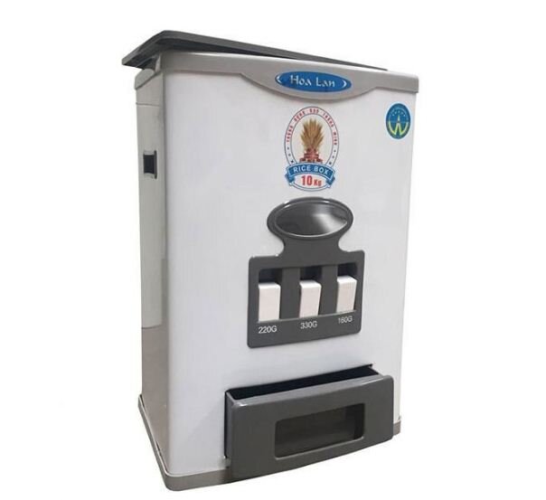 thùng đựng gạo thông minh Hoa Lan 10kg