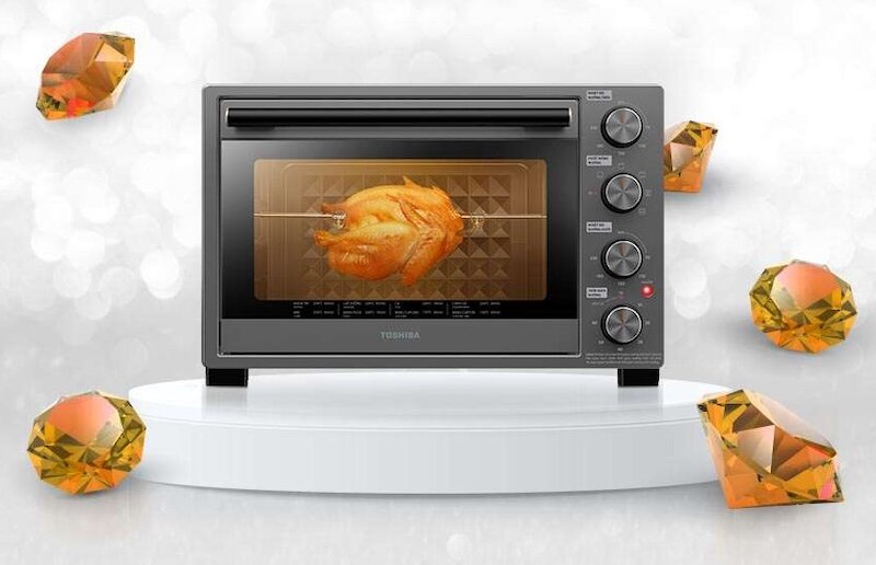 Lò nướng Toshiba TL-MC35Z sở hữu thiết kế hiện đại, sang trọng