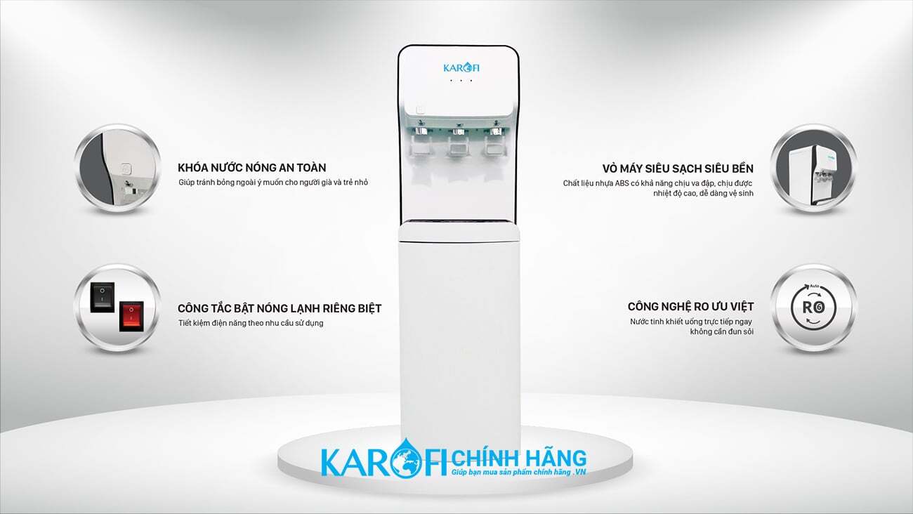 Karofi HC18 có khóa vòi nóng Karofi HC18