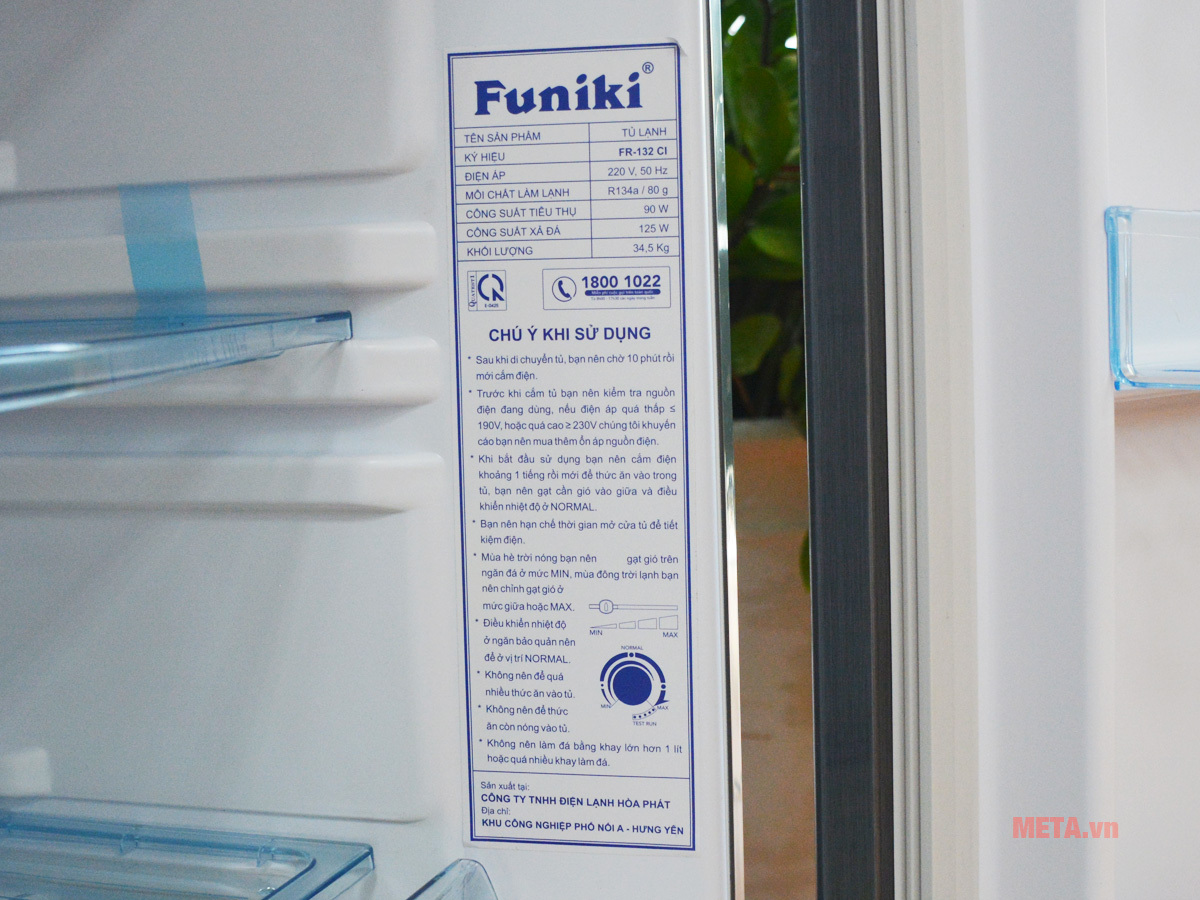 Tủ lạnh Funiki FR-132CI 130 lít Tủ lạnh Funiki FR-132CI 130 lít