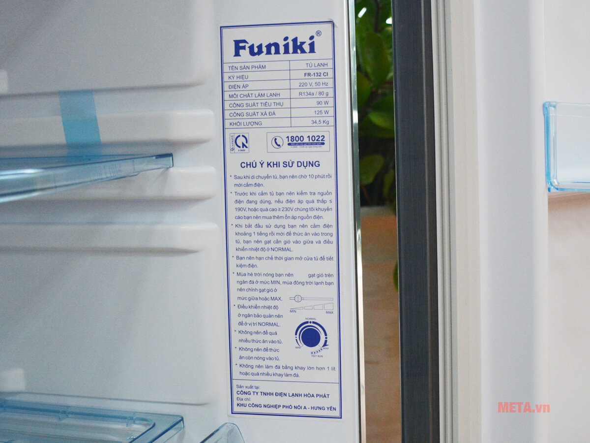 Tủ lạnh Funiki FR-132CI 130 lít