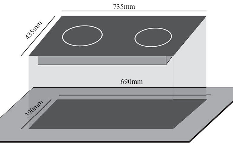 Bếp hồng ngoại âm 2 vùng nấu Civin EI-8262