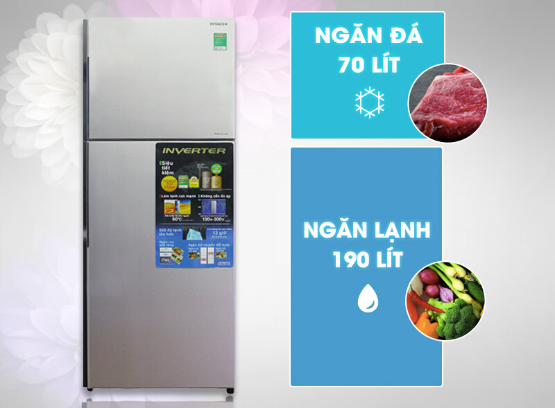 Tủ lạnh Hitachi 260 lít R-H310PGV4 Tủ lạnh Hitachi 260 lít R-H310PGV4