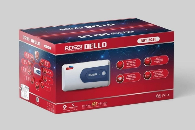 Bình nóng lạnh Rossi Dello RDO-20SL 4 Giá bình nóng lạnh 20l Rossi Dello RDO-20SL bao nhiêu tiền?