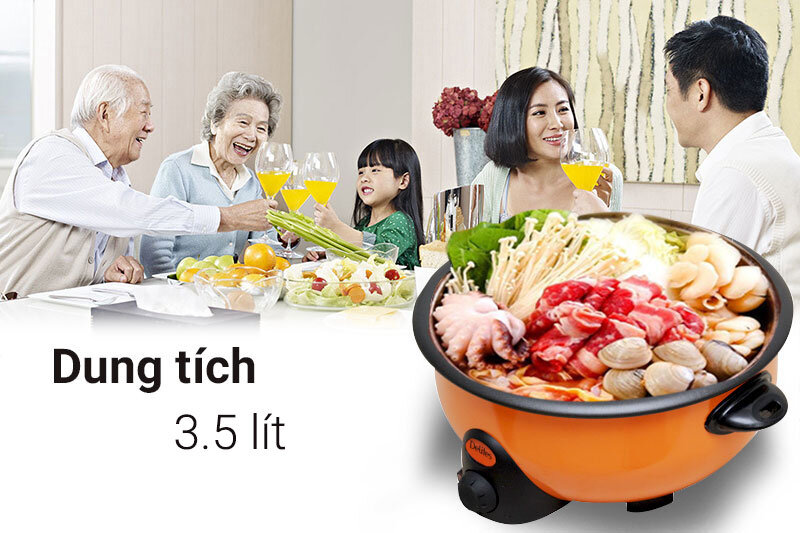 Nồi lẩu điện Delites NL3001 3.5 lít Nồi lẩu điện Delites NL3001 3.5 lít