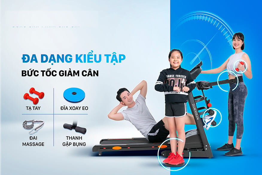 Trang bị phụ kiện giúp đa dạng bài tập