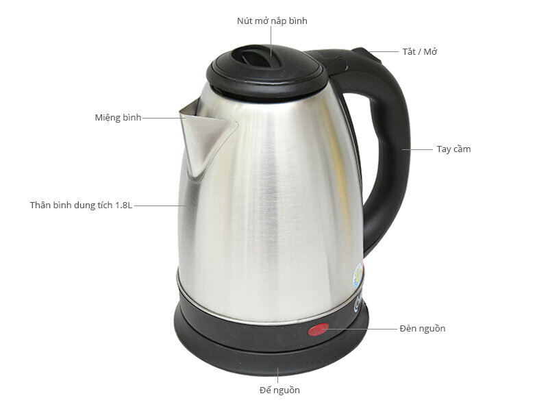 Bình siêu tốc Comet CM8219 1.8 lít Bình siêu tốc Comet CM8219 1.8 lít