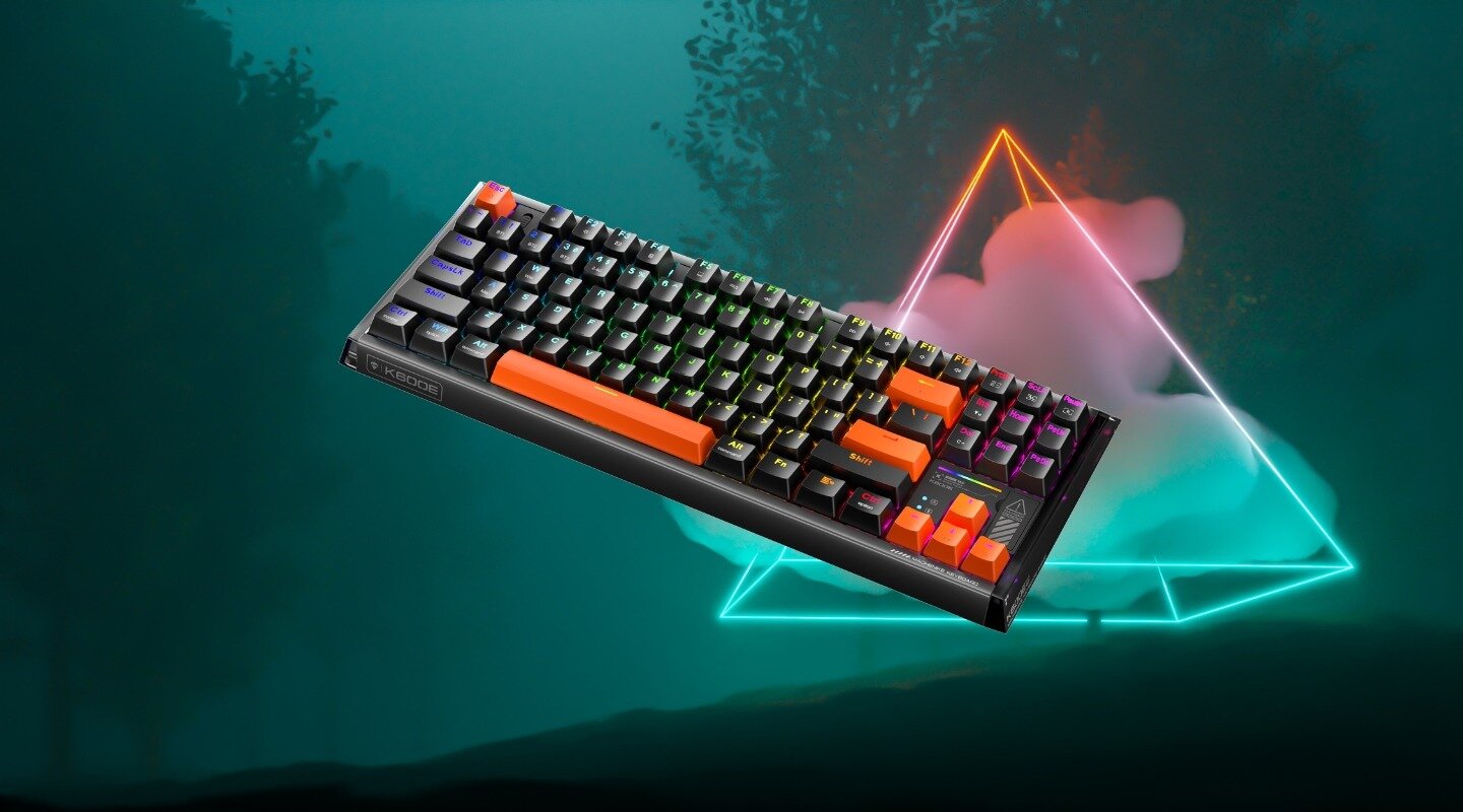 Bàn phím Machenike K600E-B87W Tri-mode RGB GR Silver Switch 4