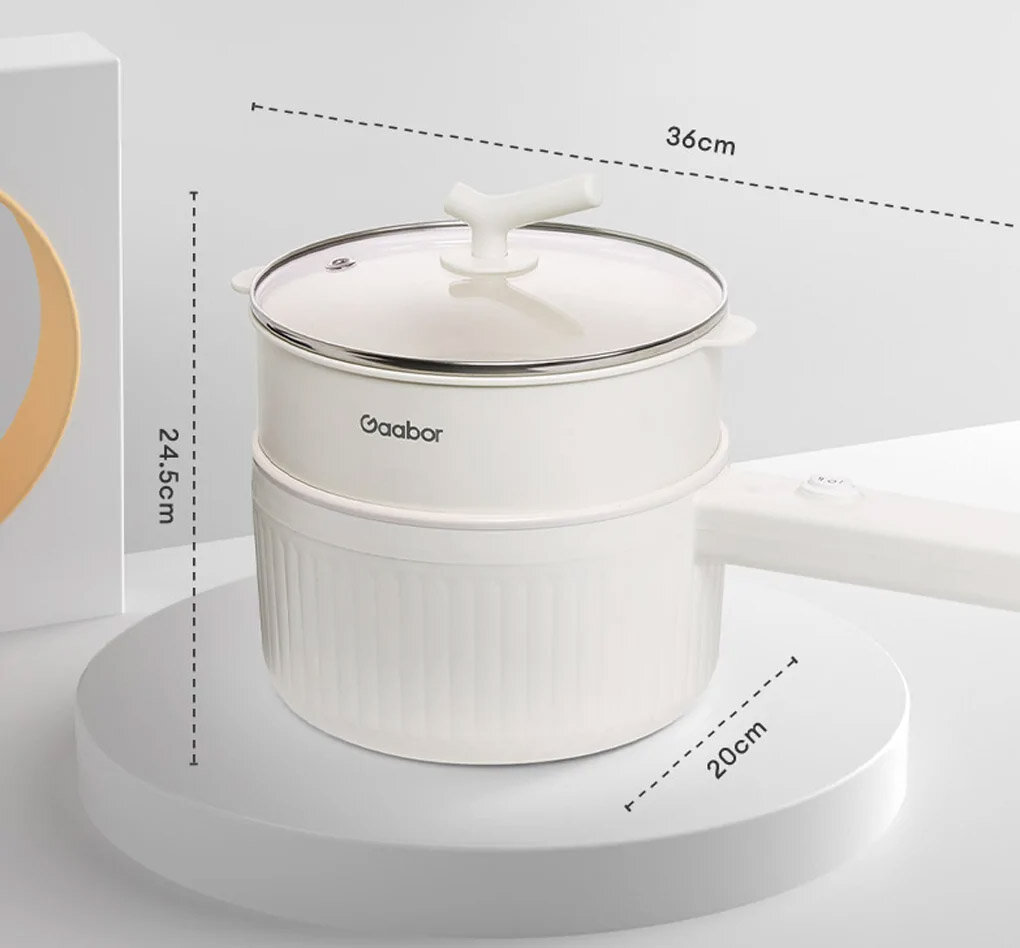 Nồi điện đa năng Gaabor GR-N20A màu trắng sữa