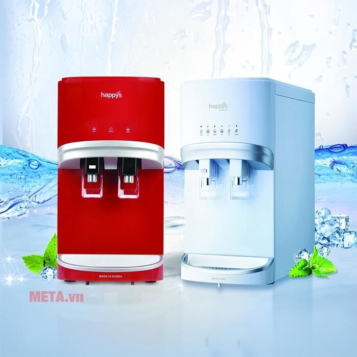 Máy lọc nước nóng lạnh Hàn Quốc 4 lõi 300W Happy Cook HB-681 RED