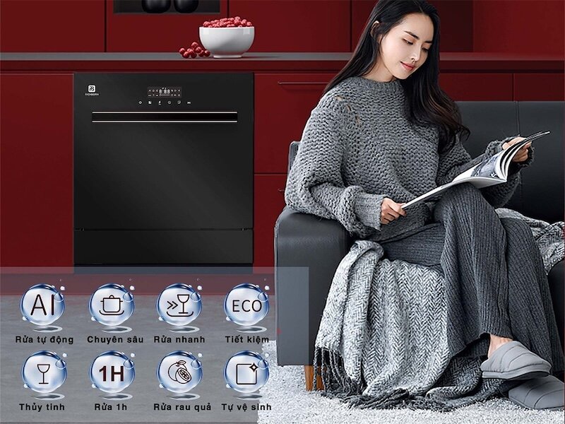 Tích hợp 8 chương trình rửa đa dạng