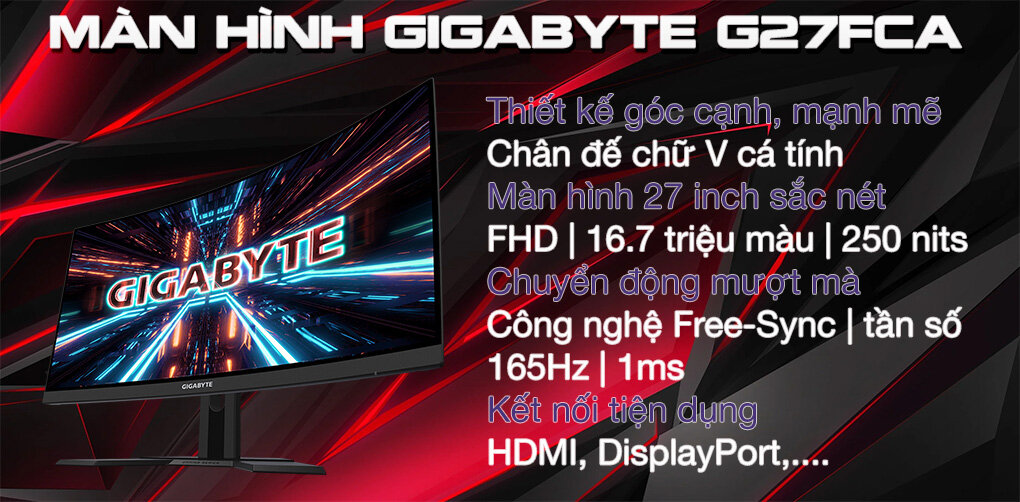 Màn hình Gigabyte G27FCA-EK 1