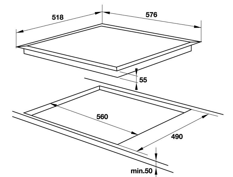 Bếp từ âm 4 vùng nấu Hafele HC-I604C (535.02.211)