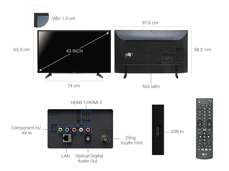 Smart Tivi LG 43 inch 43LH590T Smart Tivi LG 43 inch 43LH590T