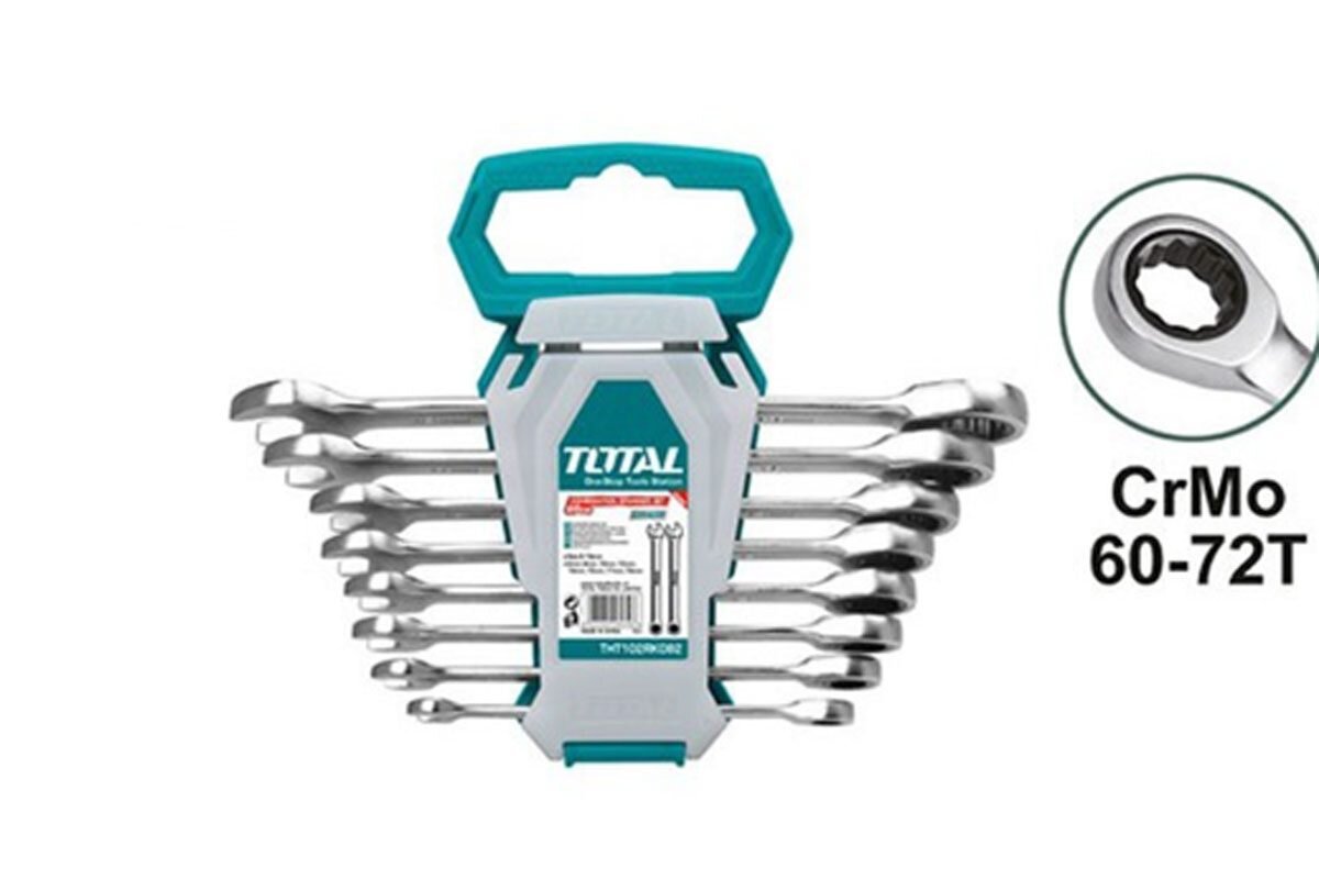Bộ cờ lê vòng miệng tự động 8-19mm Total THT102RK086