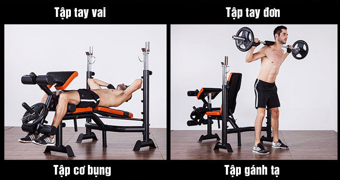 Ghế tập tạ đa năng GM 4380