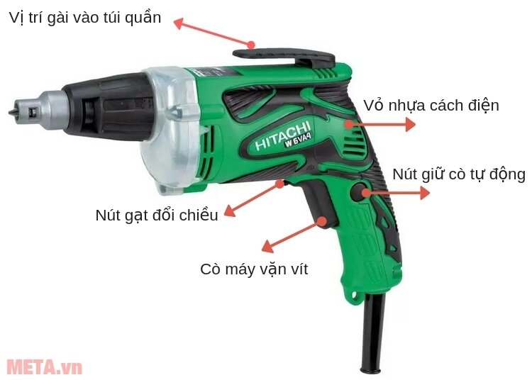 Máy vặn vít Hitachi W6VA4 620W