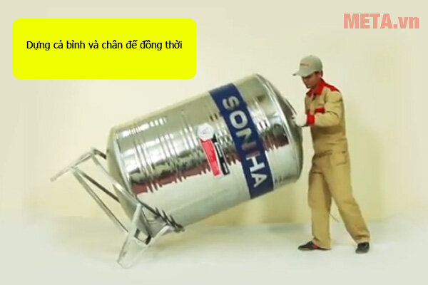 Bồn nước inox Sơn Hà đứng SH700 (F720) - 700 lít