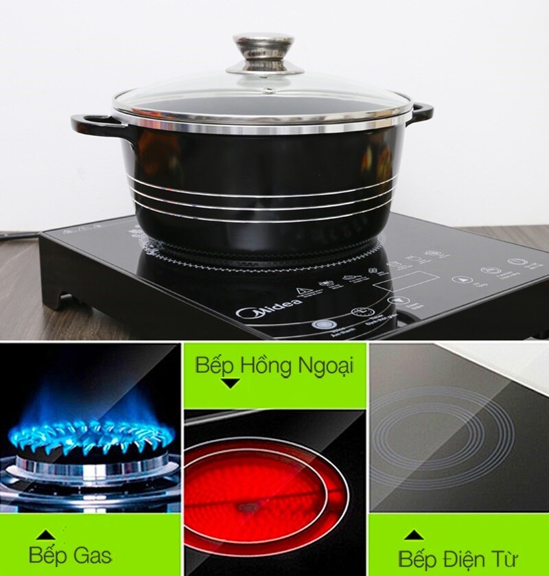 Nồi nhôm chống dính đáy từ 24 cm DMX NN001 Nồi nhôm chống dính đáy từ 24 cm DMX NN001