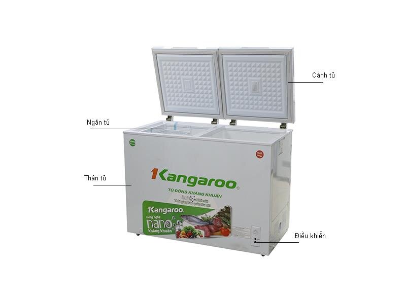 Tủ đông Kangaroo KG 236C2 - 236L, 2 ngăn đông và mát Tủ đông Kangaroo KG 236C2 - 236L, 2 ngăn đông và mát