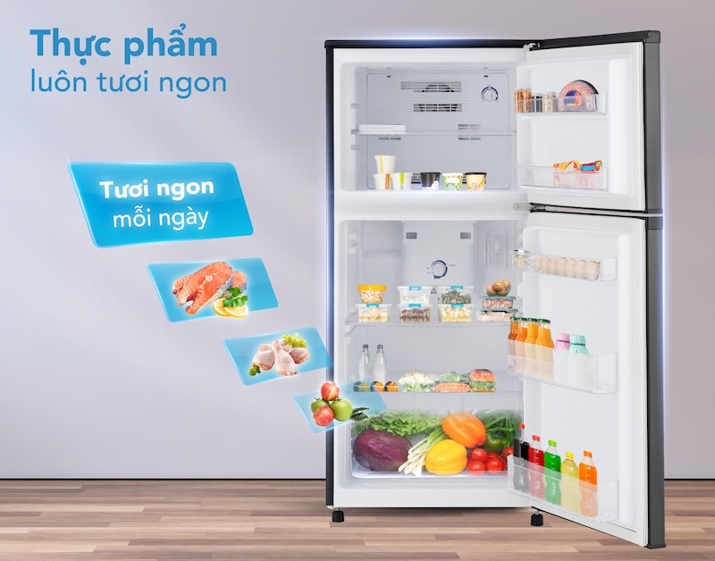 Tủ lạnh Funiki Inverter 159 lít HR T8159TDG 3 Công nghệ làm lạnh gián tiếp được sử dụng trong tủ lạnh mini Funiki HR T8159TDG