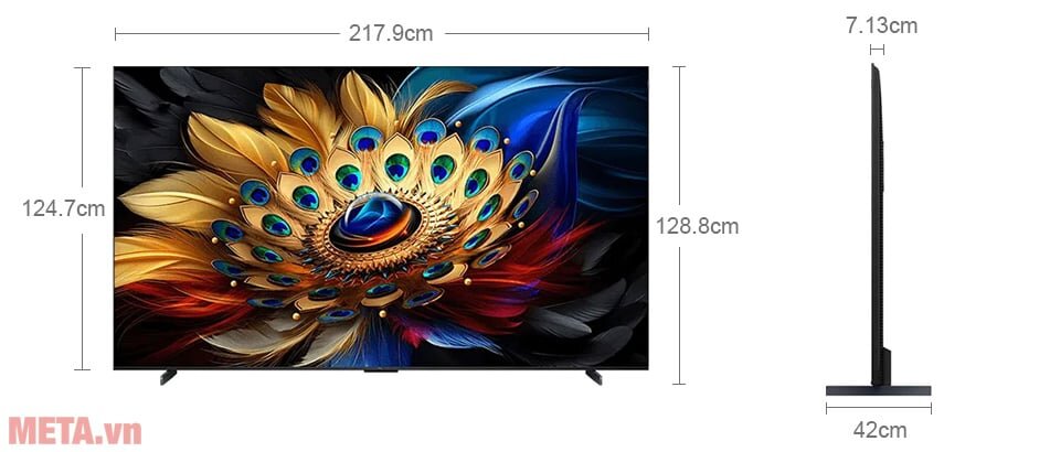 Google TV QLED 4K TCL 98 inch 98C655