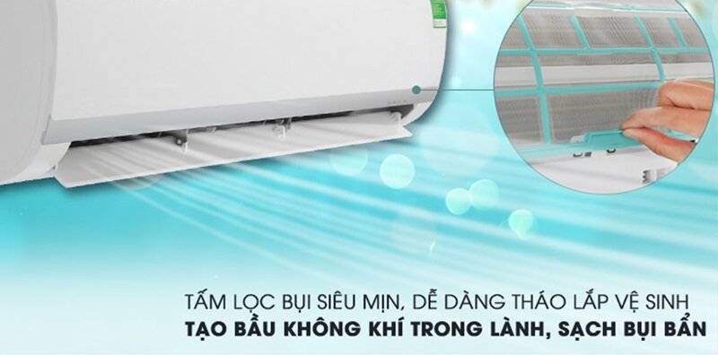 Điều hòa MDVF-13CRN8-12000BTU 1 chiều màng lọc kép