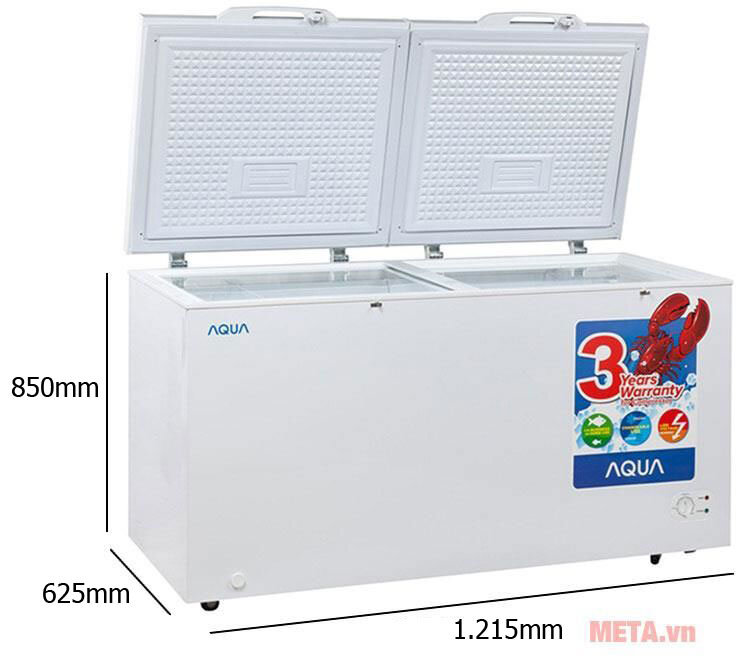 Tủ đông mát Aqua AQF-R390 255 lít 2 ngăn