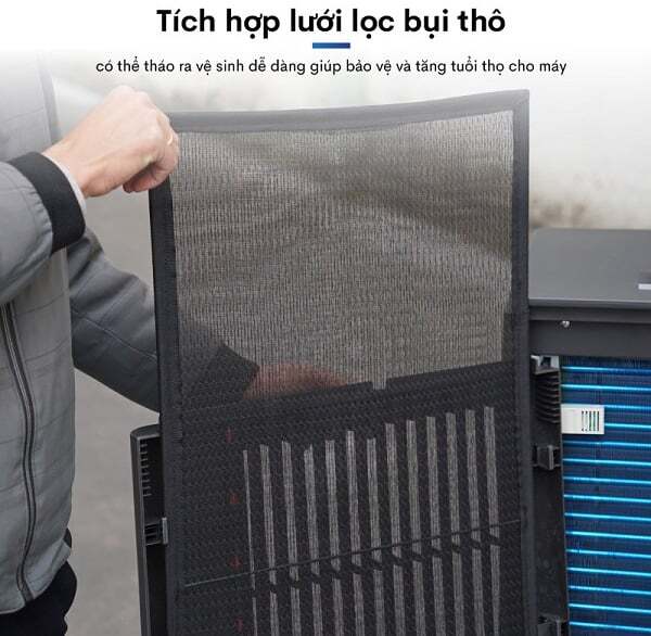 Máy có tích hợp lưới lọc bụi thô Fujihaia DH150B