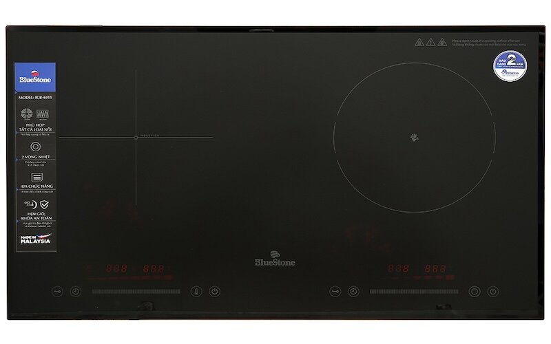 Bếp từ hồng ngoại âm 2 vùng nấu Bluestone ICB-6911