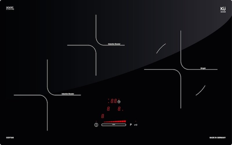 Những đặc điểm thú vị của bếp điện từ 3 Kuchen KU GEIF 388 (Ảnh: Kuchen).