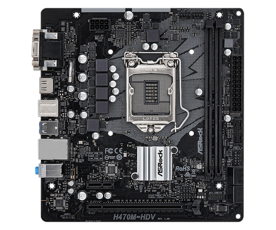 Mainboard ASRock H470M-HDV (ảnh 2)