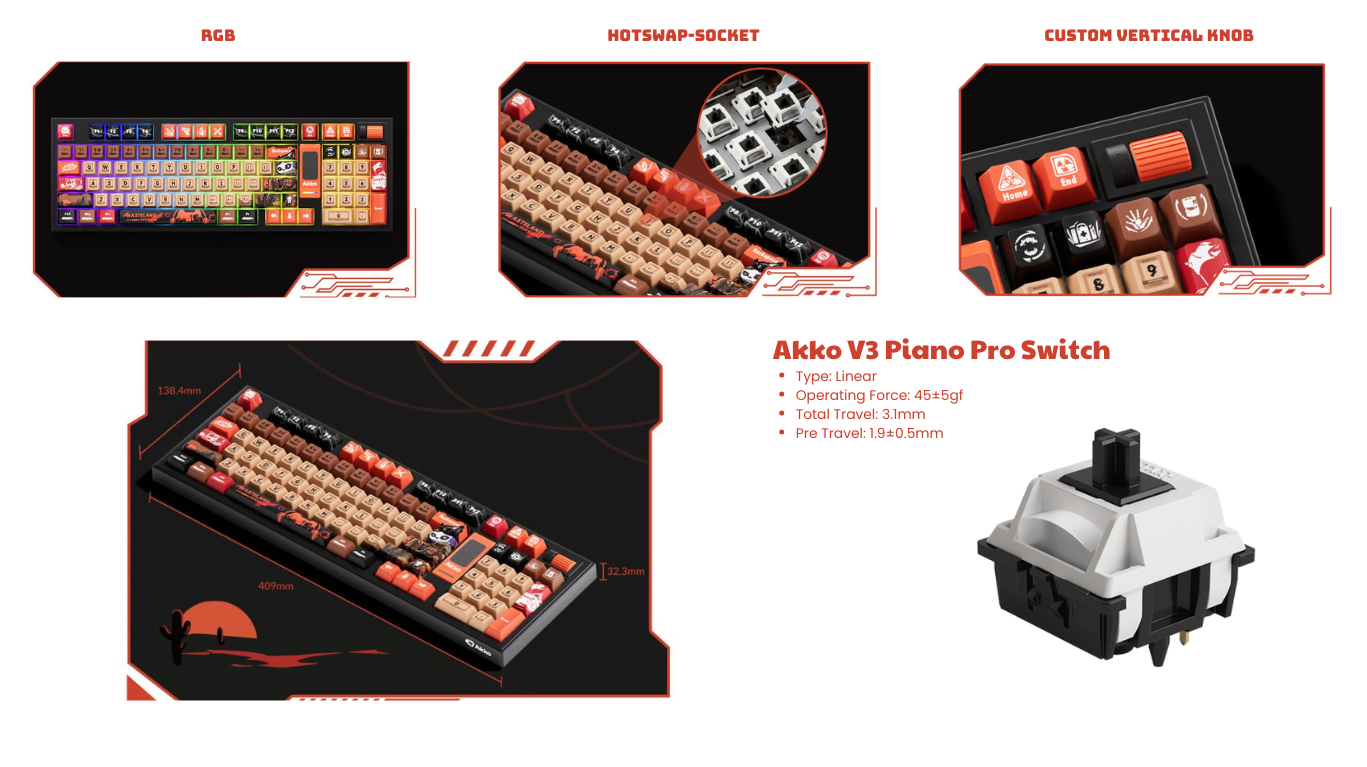 Bàn phím AKKO 5098B Wasteland Survival 5