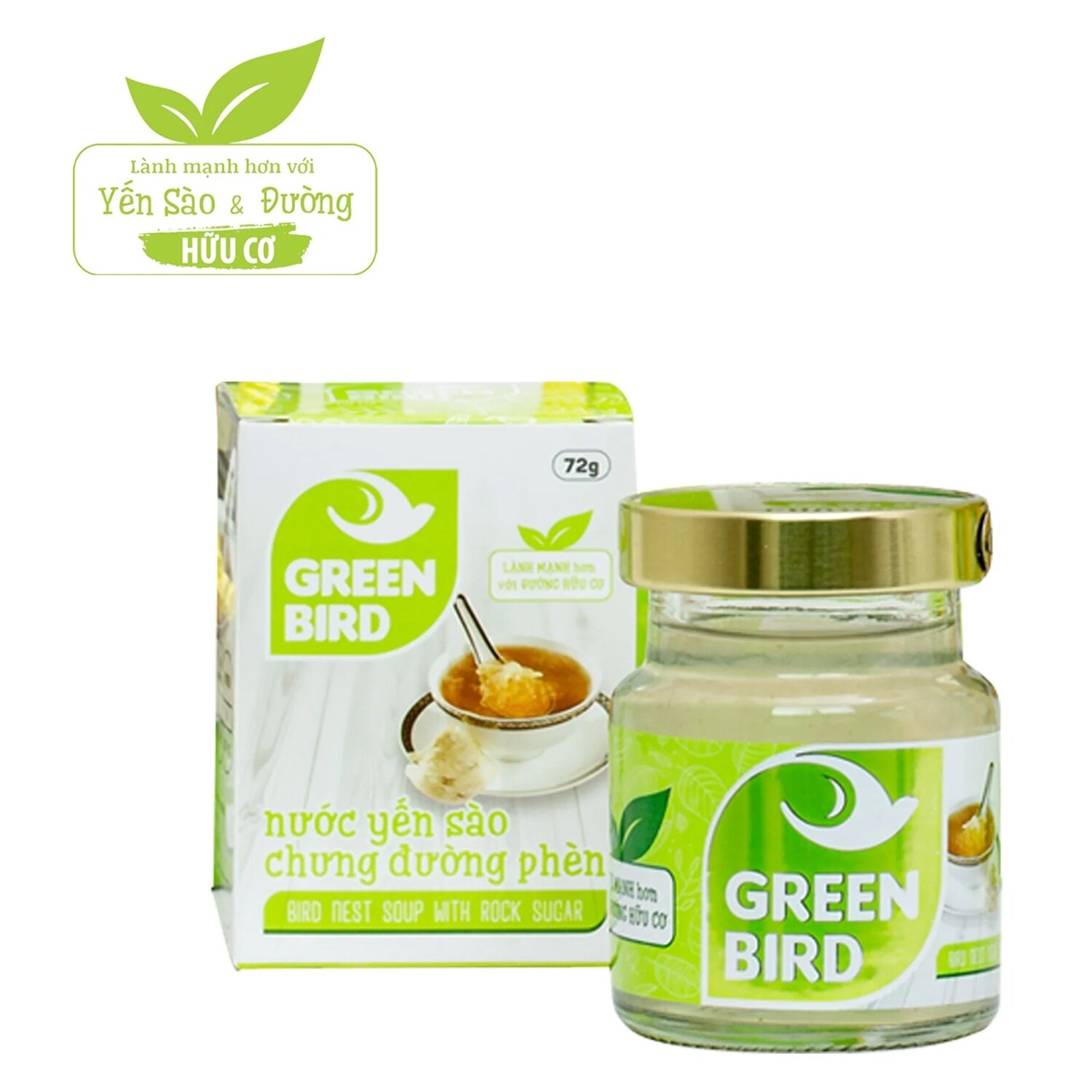 Yến sào chưng đường phèn Green Bird 4*72g