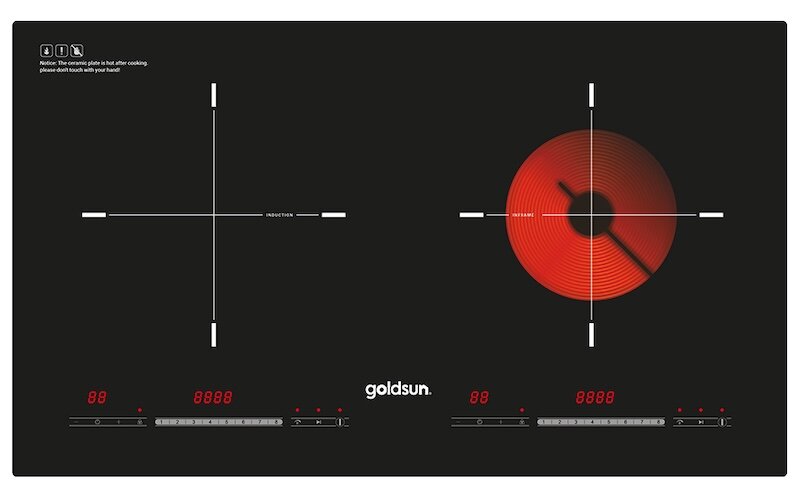 Bếp điện từ Goldsun GDX7640 được trang bị nhiều tính năng an toàn