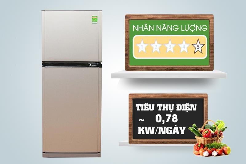 Tủ lạnh Mitsubishi Electric MR-FV28EM-PS-V - 231 Lít Inverter