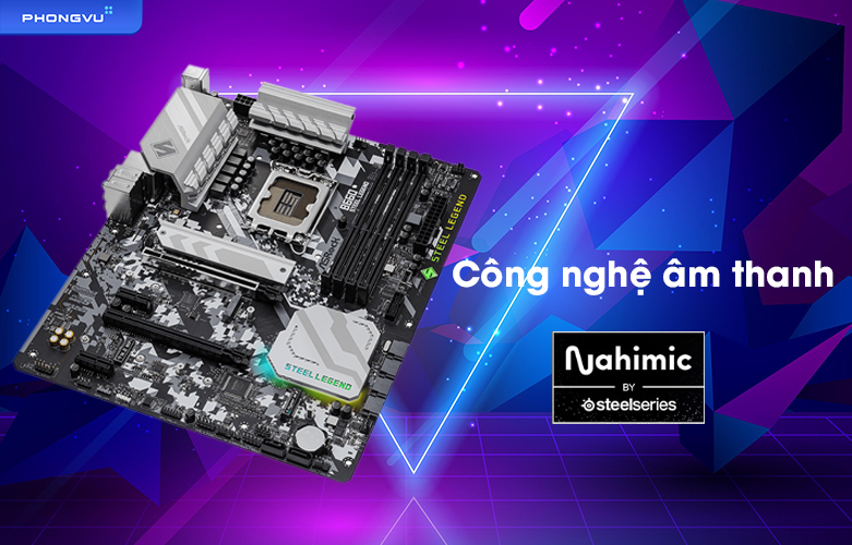 Mainboard ASROCK B660 STEEL LEGEND | Công nghệ âm thanh hiện đại