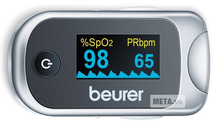 Máy đo nồng độ oxy trong máu SpO2 và nhịp tim Beurer PO40