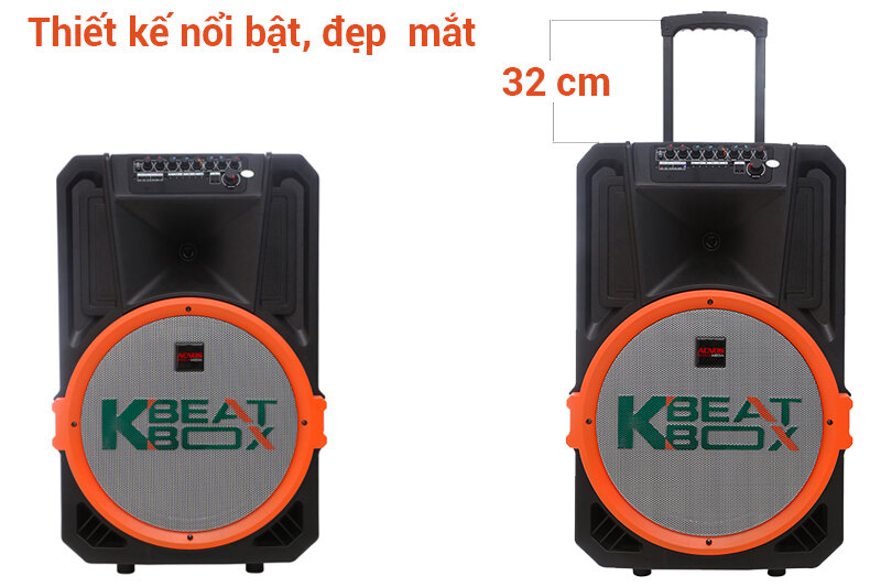 Loa kéo karaoke 100 W Acnos KB39U Loa kéo karaoke 100 W Acnos KB39U