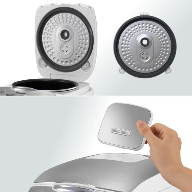 Thiết kế phần nắp nồi cơm điện Panasonic SR-CX188SRAM