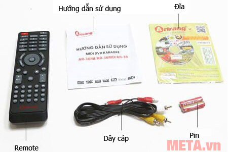 Đầu karaoke 5 số Arirang DVD AR-36 (không kèm micro)