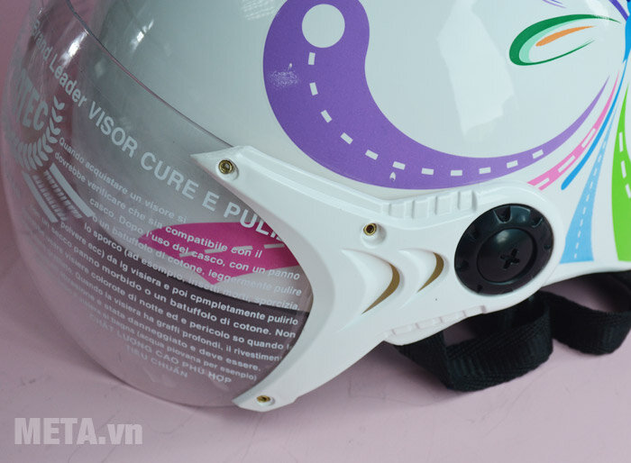 Mũ bảo hiểm Protec Kitty S 2 màu (có kính)