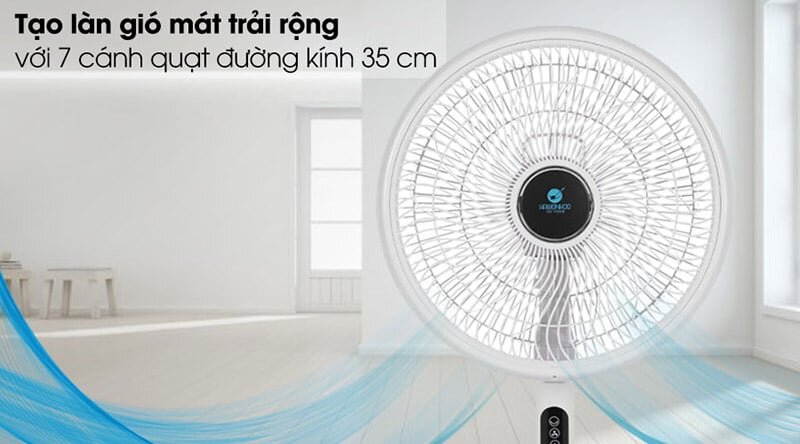 7 cánh quạt đường kính 35cm Quạt đứng Hawonkoo