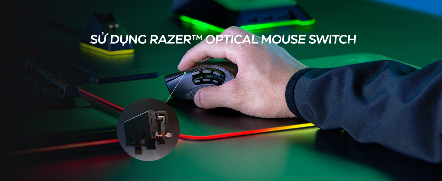 Chuột không dây Razer Naga Pro Wireless (USB/RGB) (RZ01-03420100-R3A1)