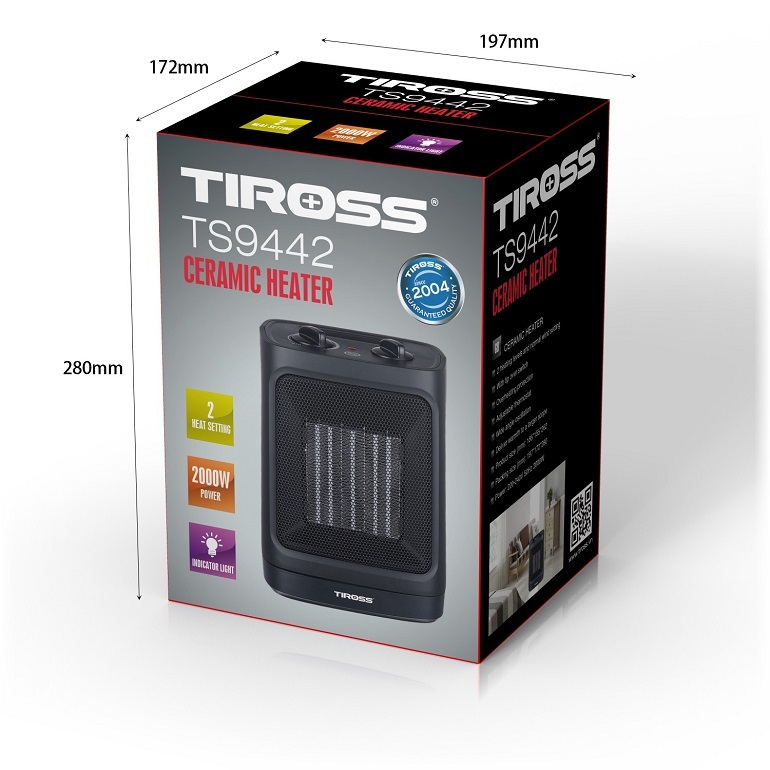 Máy sưởi Ceramic Tiross TS9442 Máy sưởi Ceramic Tiross TS9442
