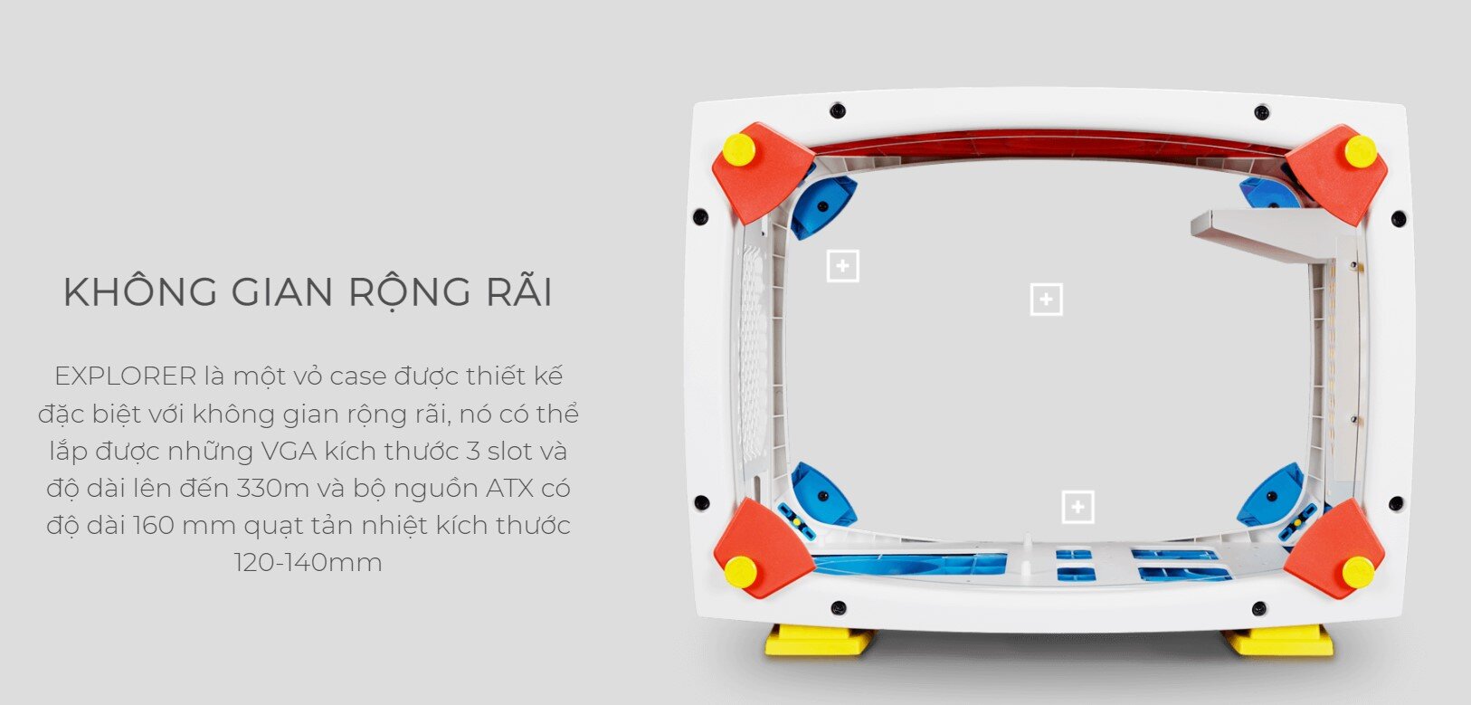 Vỏ Case Inwin Explorer Justice White (Mini Tower/Màu Trắng)